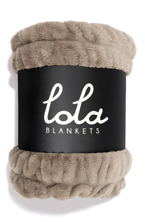 Lola Blankets Original Throw Blanket In Brown