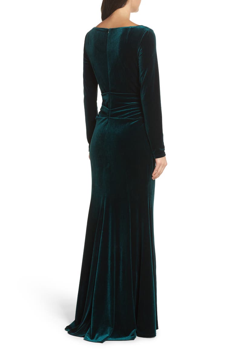 Velvet Gown, Alternate, color, HUNTER