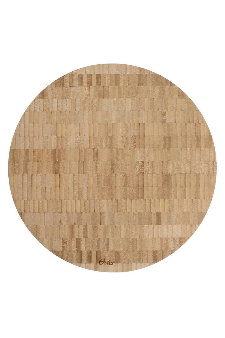 Capeheart 14 Inch Round End-Grain Wood Cutting Board, Alternate, color, Brown