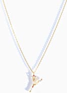 Girls Crew Flutterfly Initial Necklace