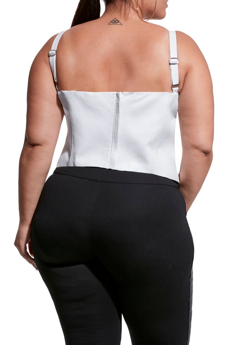 Reagan Recycled Leather Tank, Alternate, color, WHITE