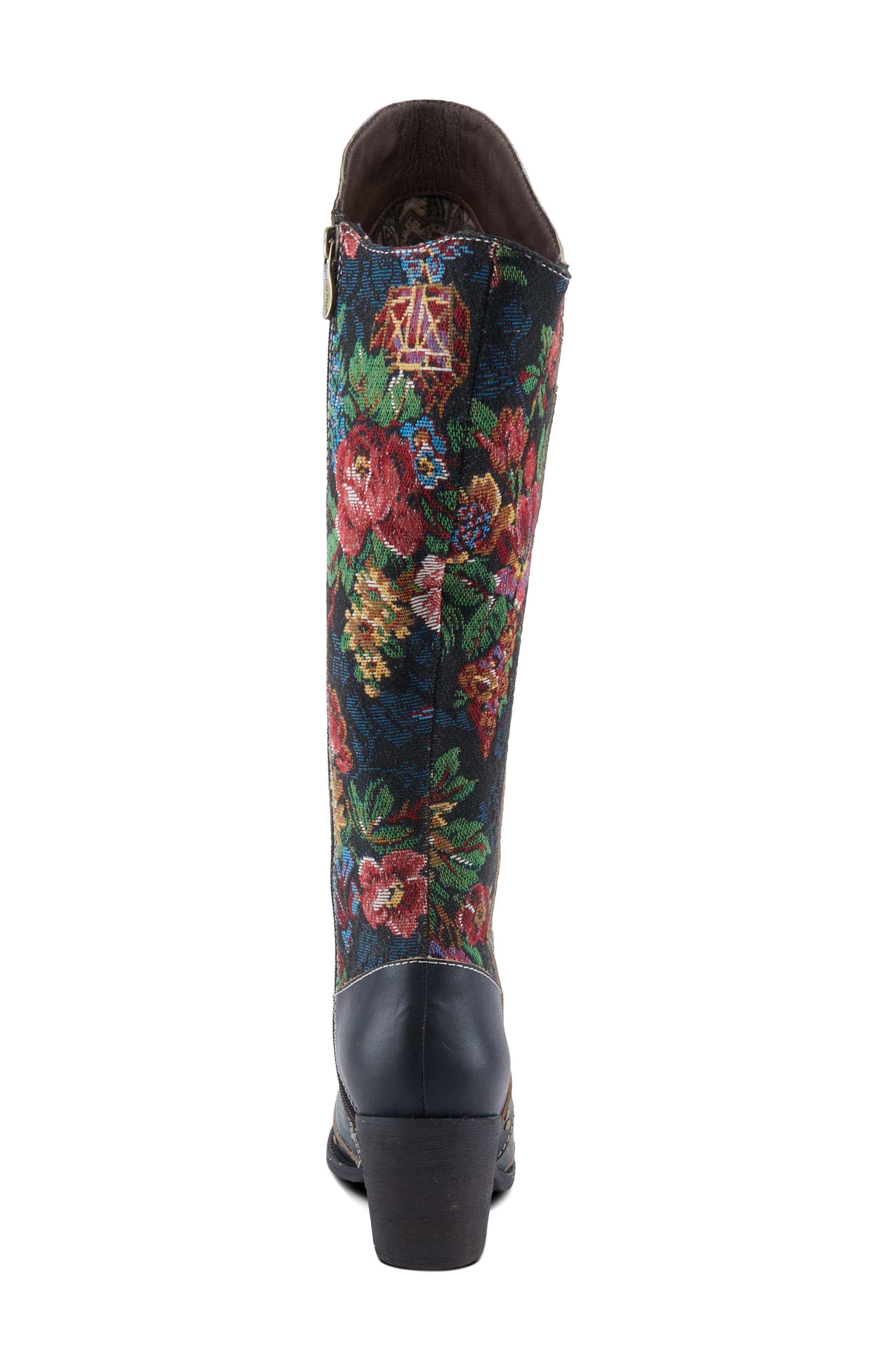 L'Artiste by Spring Step Mallorie Knee High Boot, Alternate, color, Black