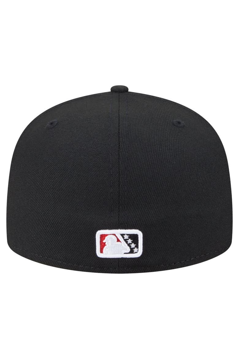 Men's New Era  Black Rocket City Trash Pandas Authentic Collection 59FIFTY Fitted Hat, Alternate, color, Black