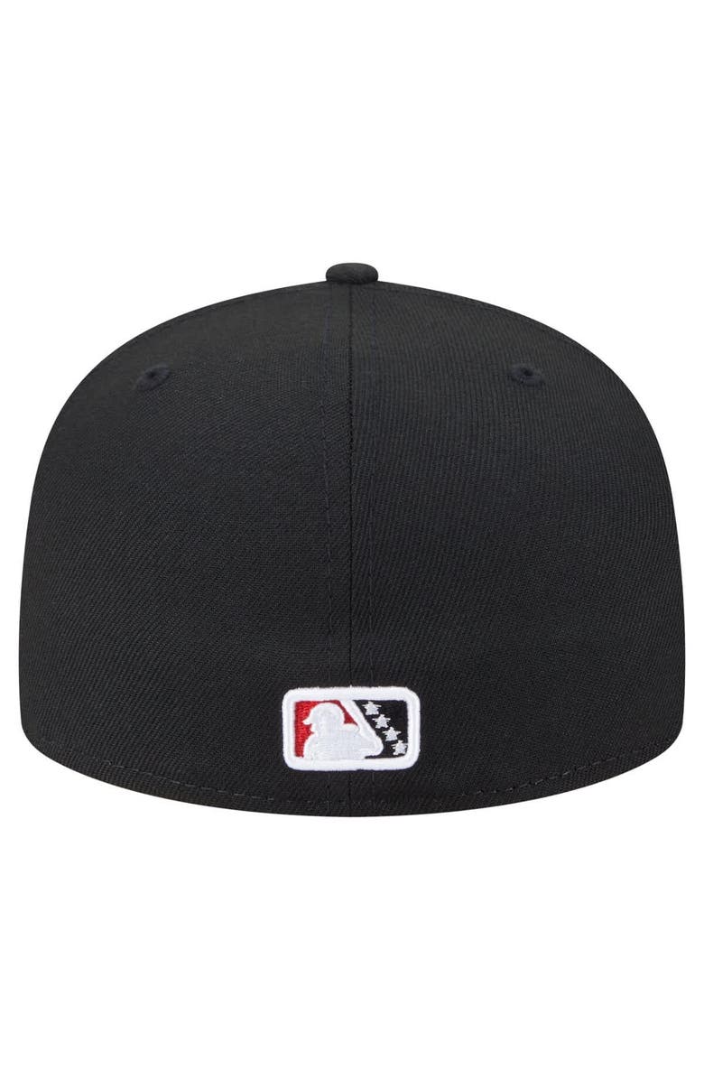 New Era Men's New Era Black Rocket City Trash Pandas Authentic Collection 59FIFTY Fitted Hat, Alternate, color, Black