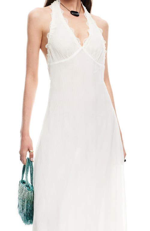Lioness Stars Align Halter Midi Dress In White