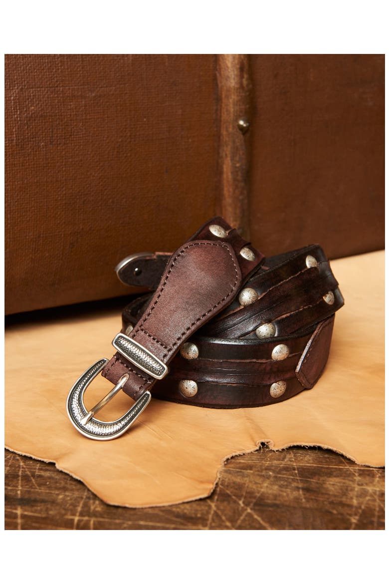 Venice Calf Leather Belt, Main, color, CUOIO