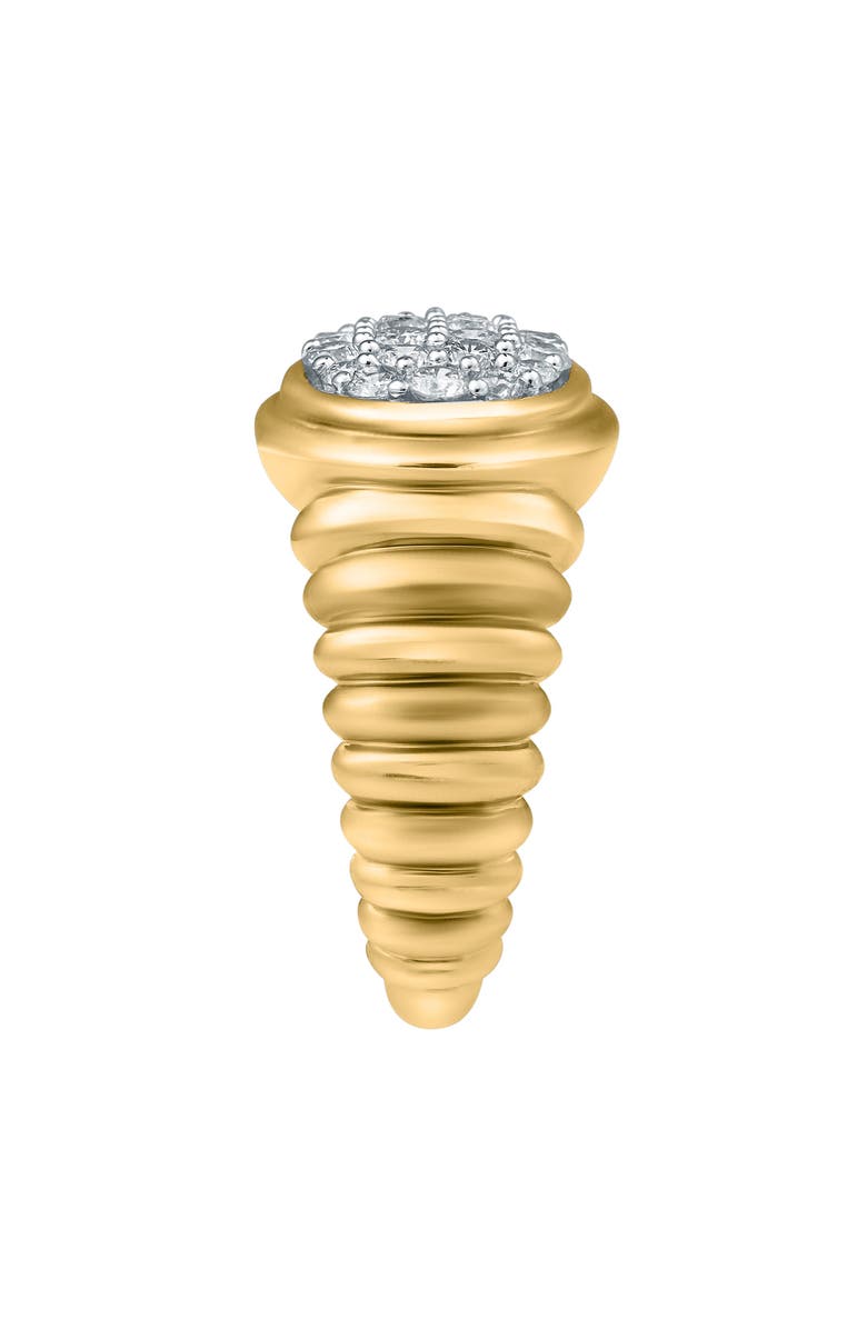 LuvMyJewelry Celeste 0.6 Ct 14K Gold Puff Diamond Ring, Alternate, color, 14K Yellow Gold