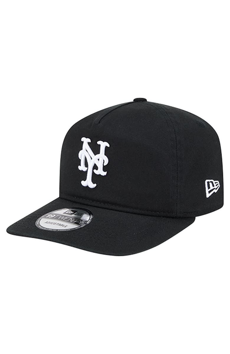 New Era Men's New Era  Black/White New York Mets 19TWENTY Adjustable Hat, Main, color, 