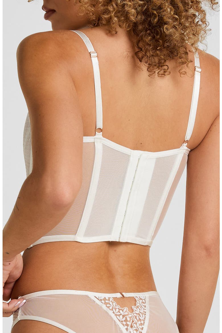 Kristina Up Underwire Bustier, Alternate, color, SNOW WHITE