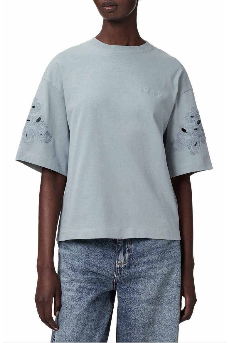 Lola Amelie Oversize T-Shirt, Main, color, HIGH RISE BLUE