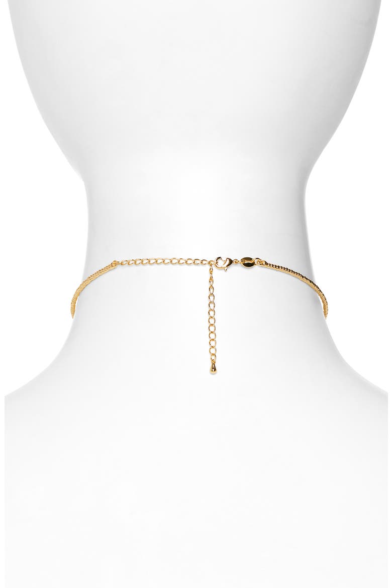 Athena Coin Choker Necklace, Alternate, color, GOLD
