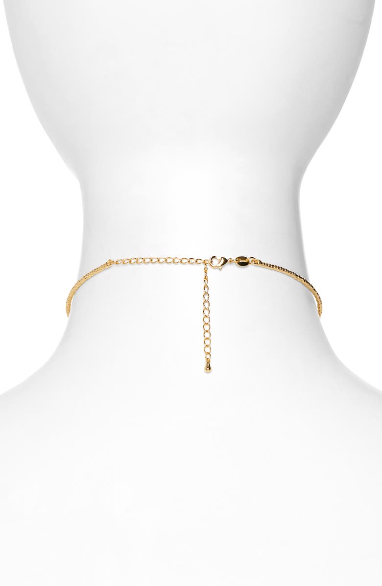 Child of Wild Athena Coin Choker Necklace, Alternate, color, Gold