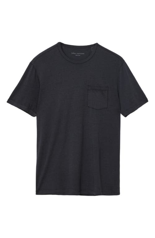 John Varvatos Bond Burnout Pocket T-shirt In Gray