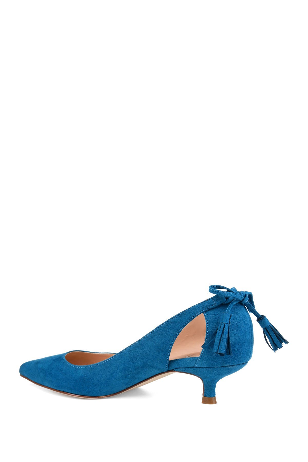 Journee Collection JOURNEE Bindi Kitten Heel Pump, Alternate, color, Teal