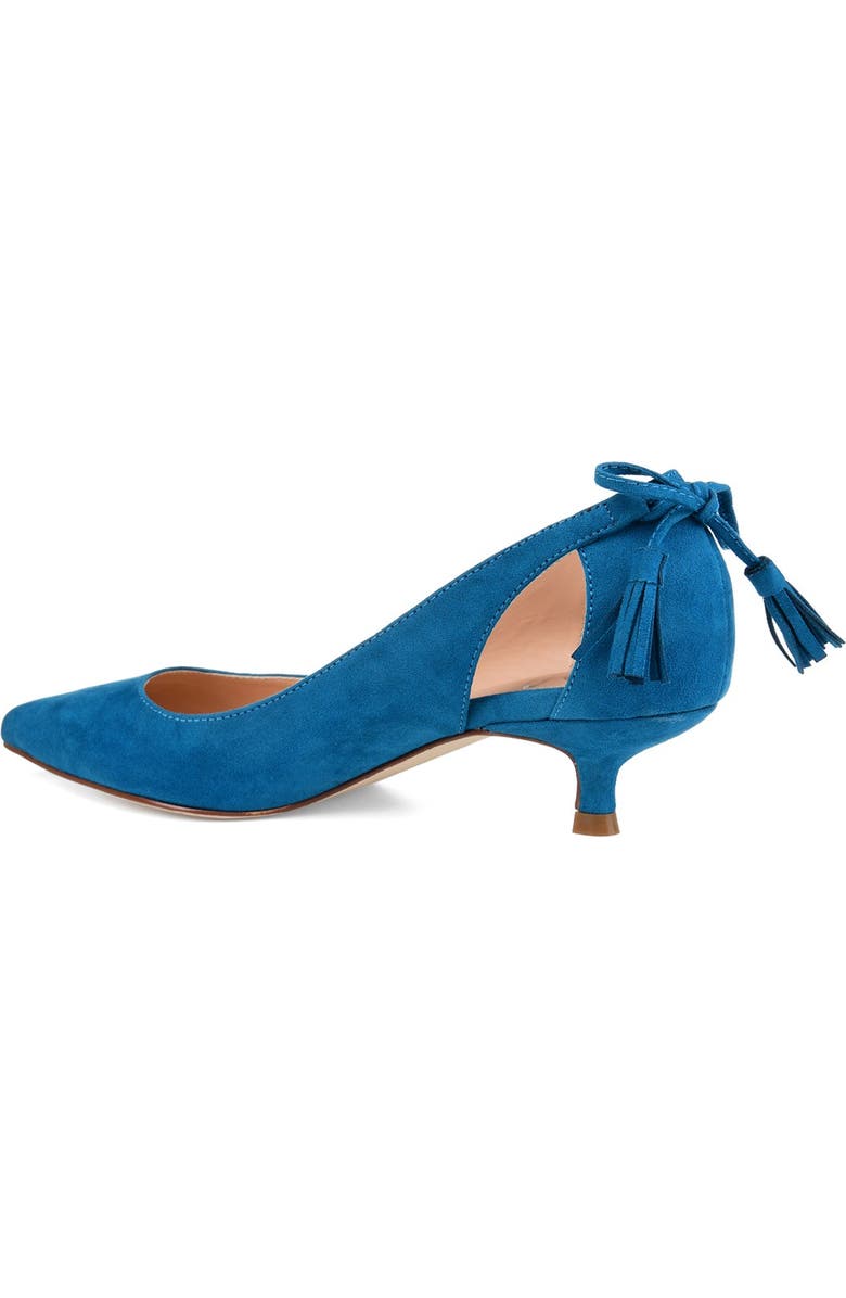 Journee Collection JOURNEE Bindi Kitten Heel Pump, Alternate, color, Teal