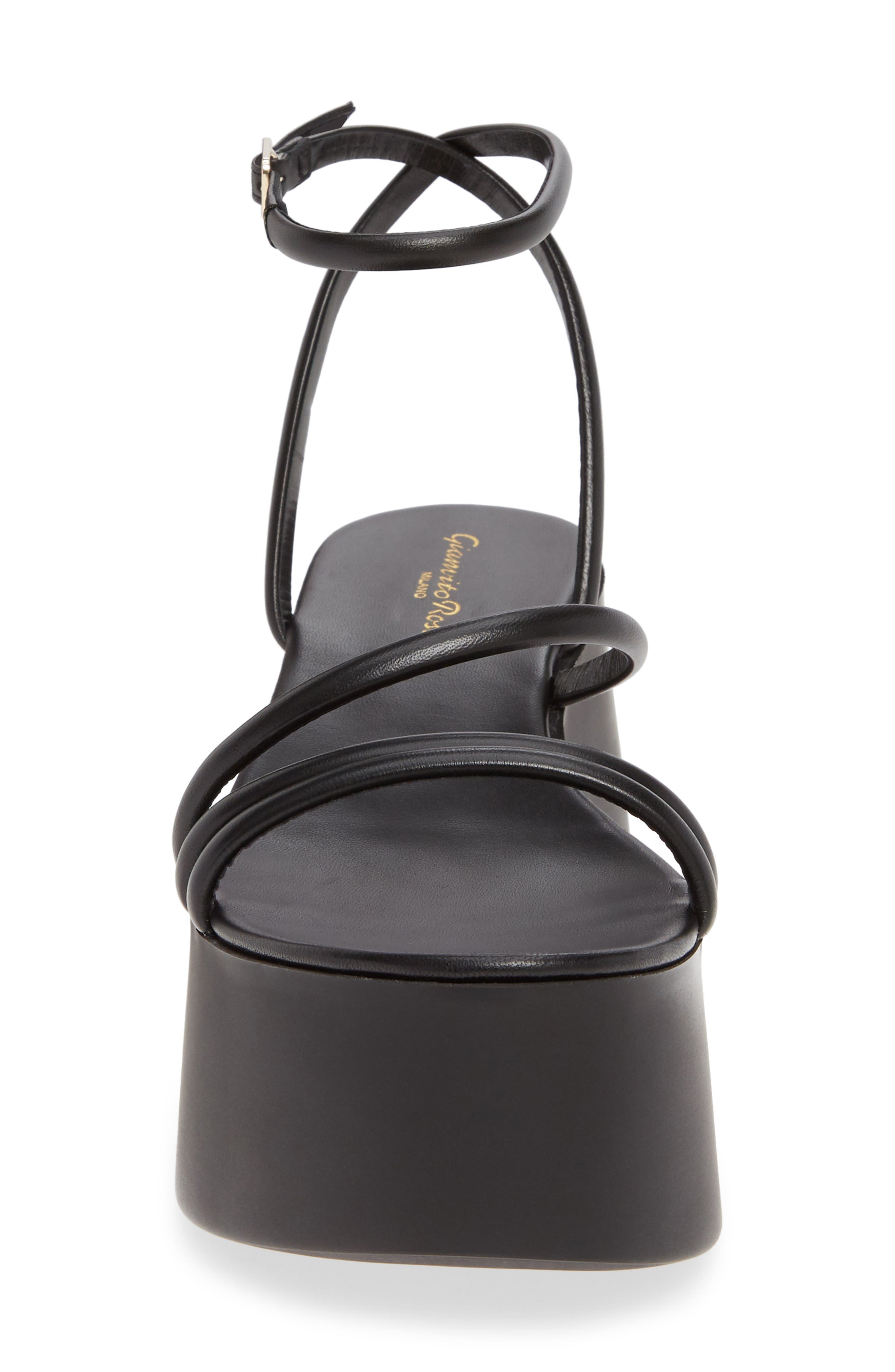 Gianvito Rossi Strappy Platform Sandal, Alternate, color, 