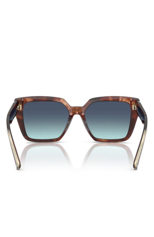 Tiffany & Co . 55mm Gradient Square Sunglasses In Multi