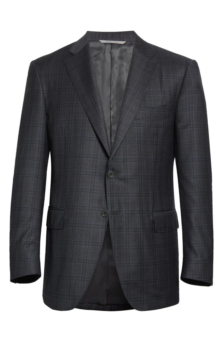 Canali Men's Siena Plaid Wool Sport Coat, Alternate, color,