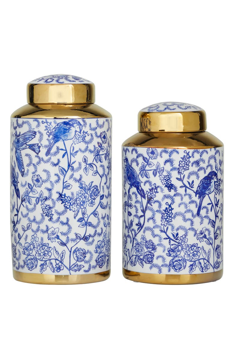 Novogratz Blue 2-Piece Decorative Jar Set, Alternate, color, 