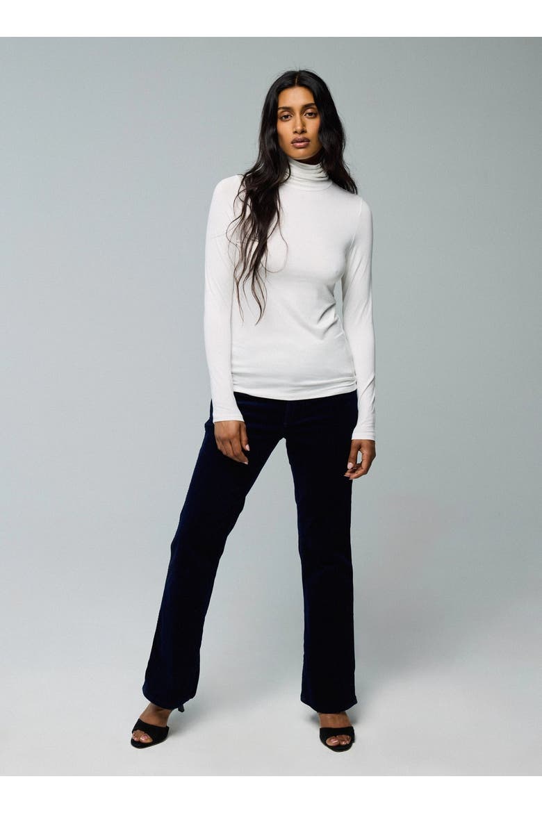 Soft Touch Long Sleeve Turtleneck, Alternate, color, BLANC