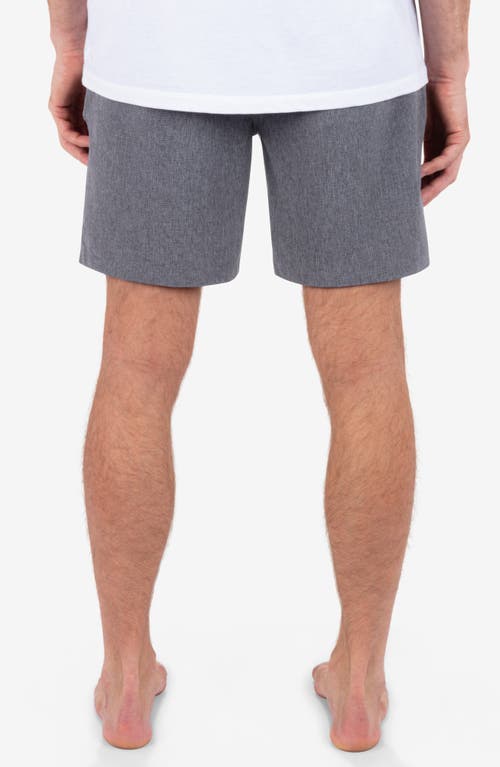 Hurley Phantom 18 Walkshort In Black Heather In Blue