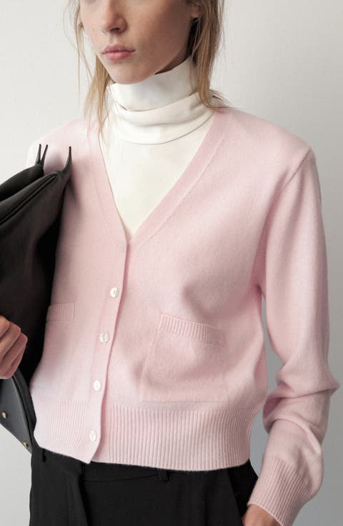V-Neck Wool Cardigan