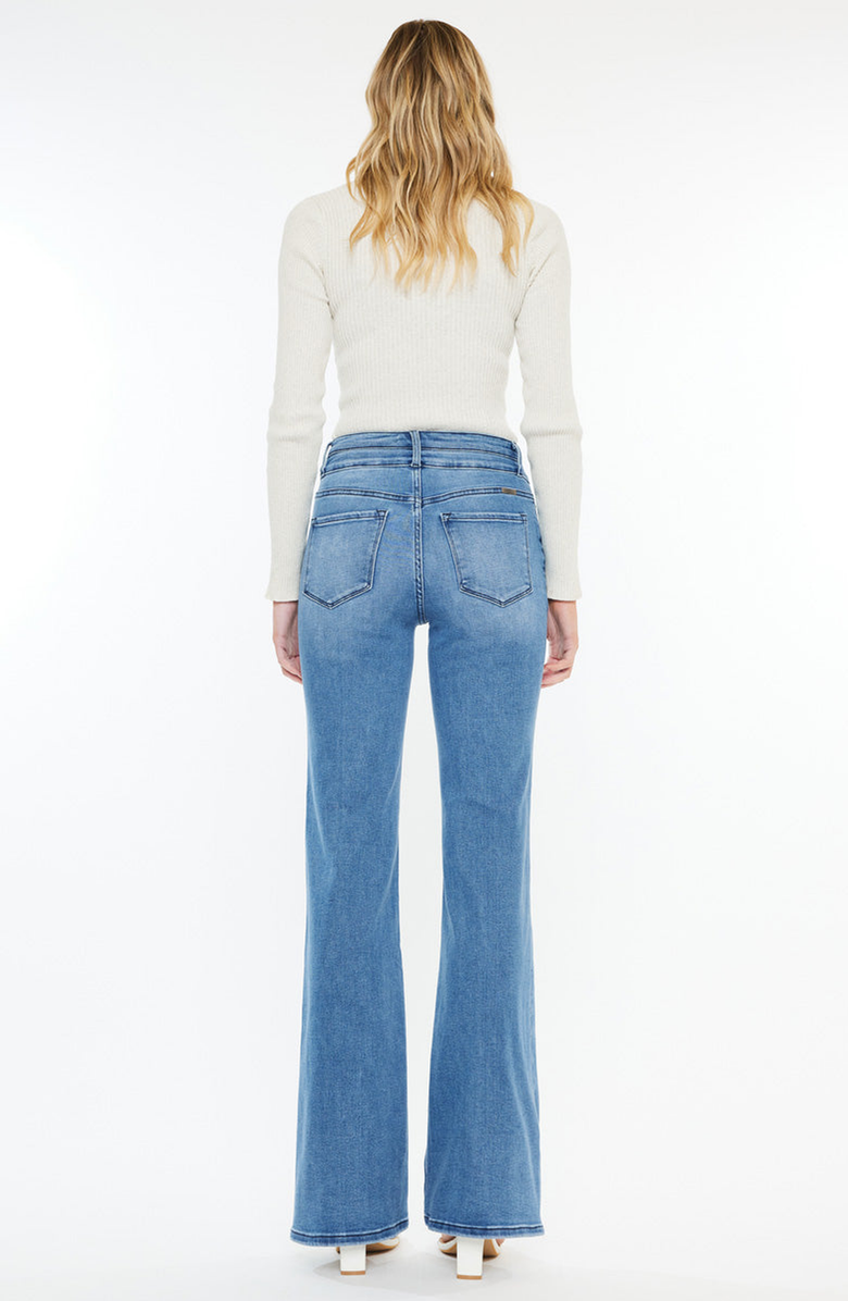 KanCan Onyx Essentials Ultra High Rise Wide Flare Jeans, Alternate, color, Medium Wash