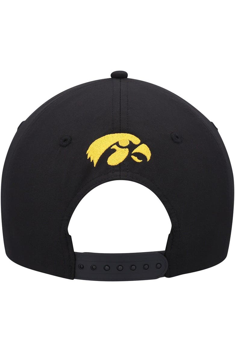 Men's Colosseum  Black Iowa Hawkeyes Positraction Snapback Hat, Alternate, color, Black