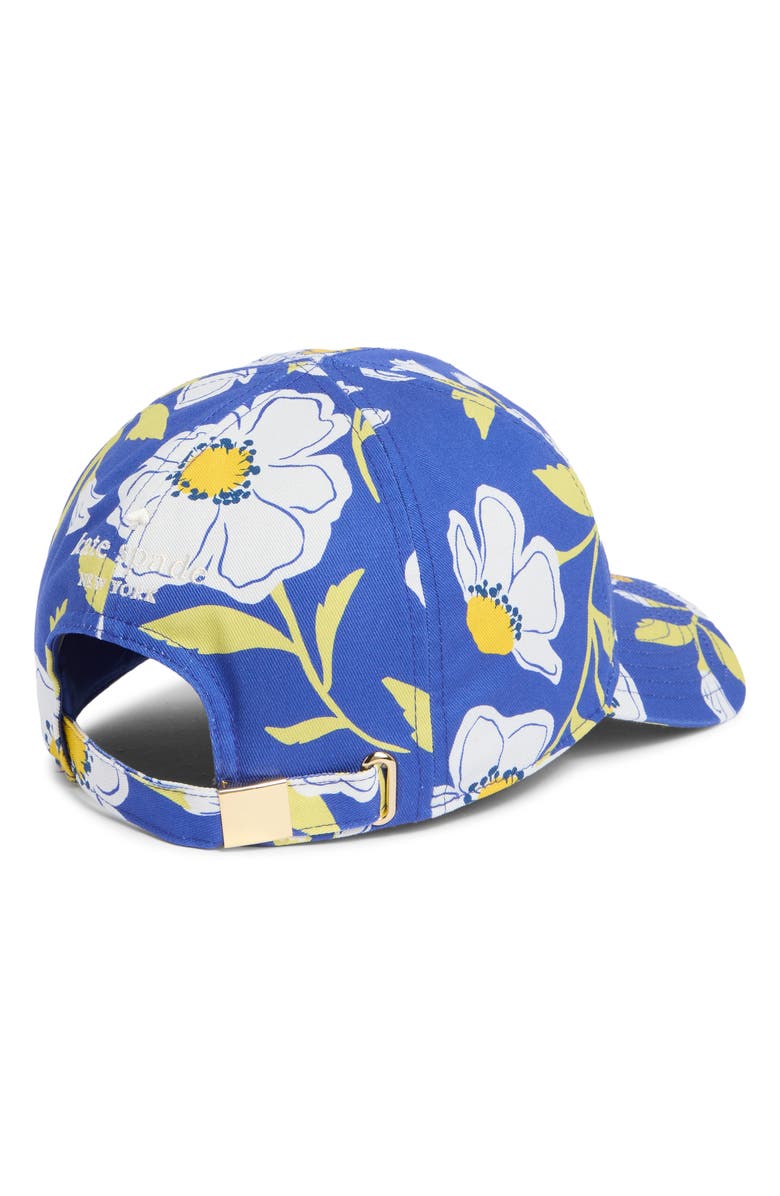 Kate Spade New York sunshine floral baseball cap, Alternate, color, 400 Wild Blue Iris