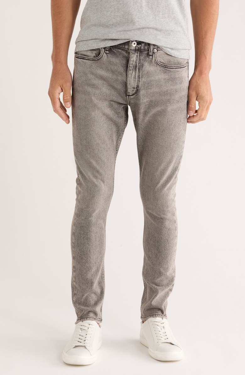 rag & bone Fit 1 Authentic Stretch Skinny Jeans, Main, color, Grey
