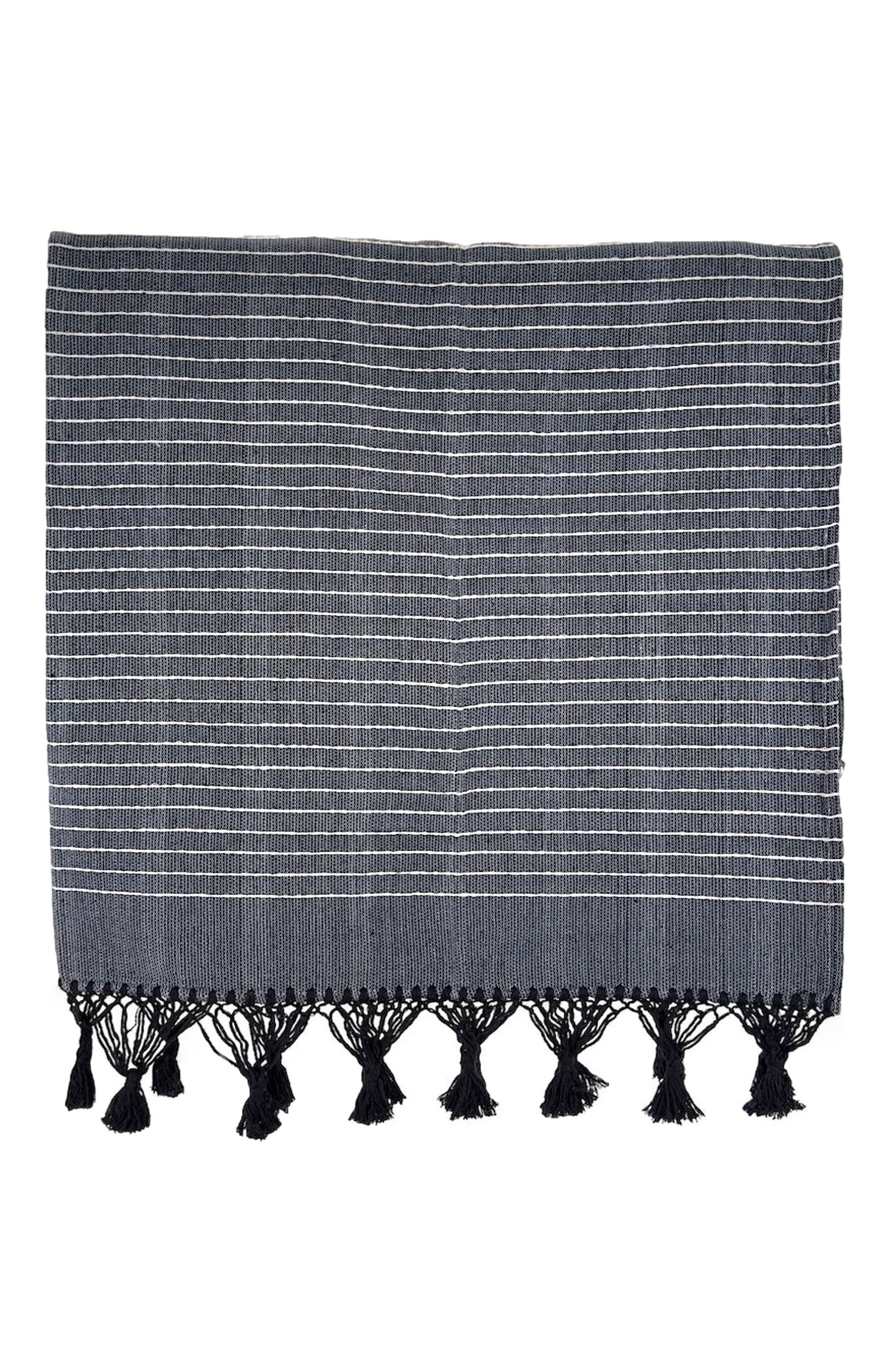 Nativa Woven Throw - Black 