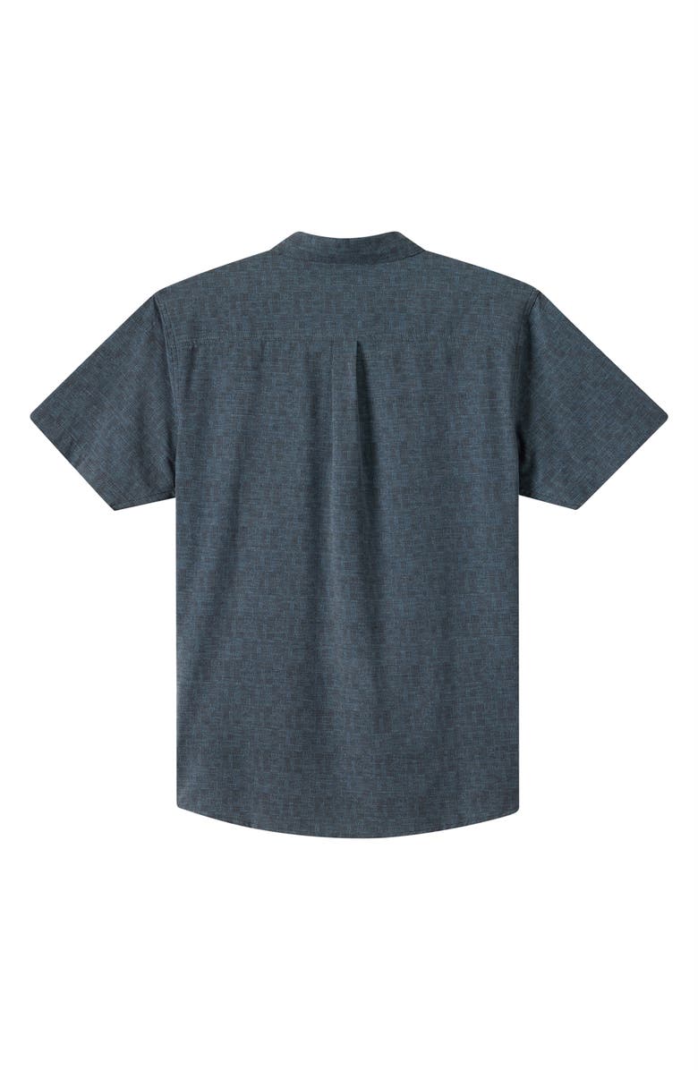 O'Neill TRVLR Performance Short Sleeve Button-Up Shirt, Alternate, color, Black