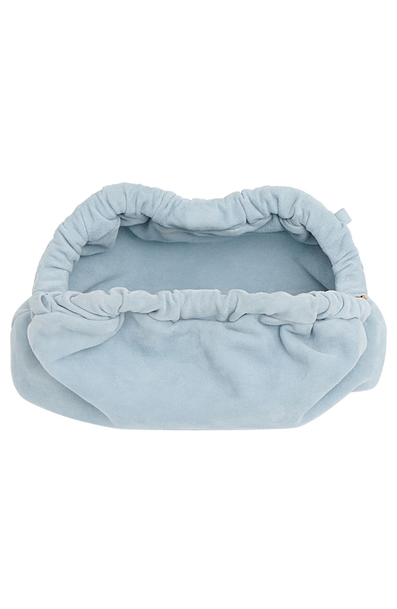 Mansur Gavriel Mini Cloud Suede Clutch, Alternate, color, Baby Blue