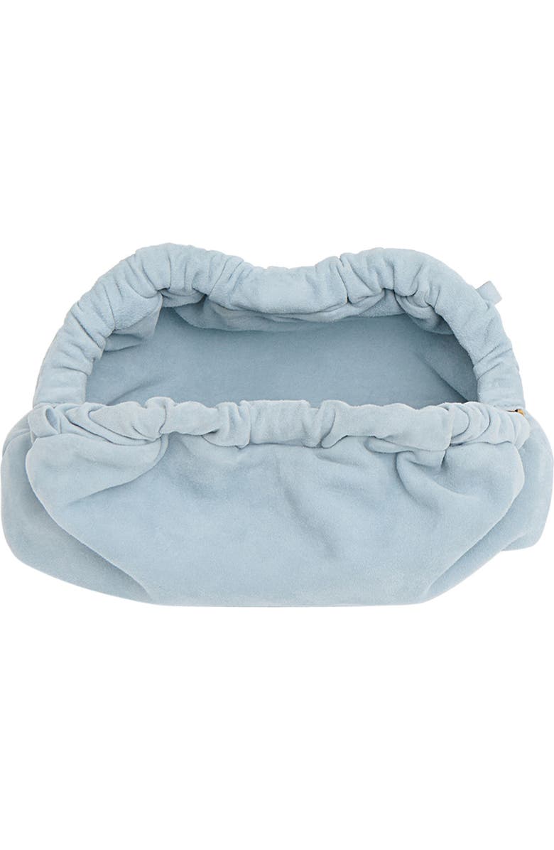 Mansur Gavriel Mini Cloud Suede Clutch, Alternate, color, Baby Blue