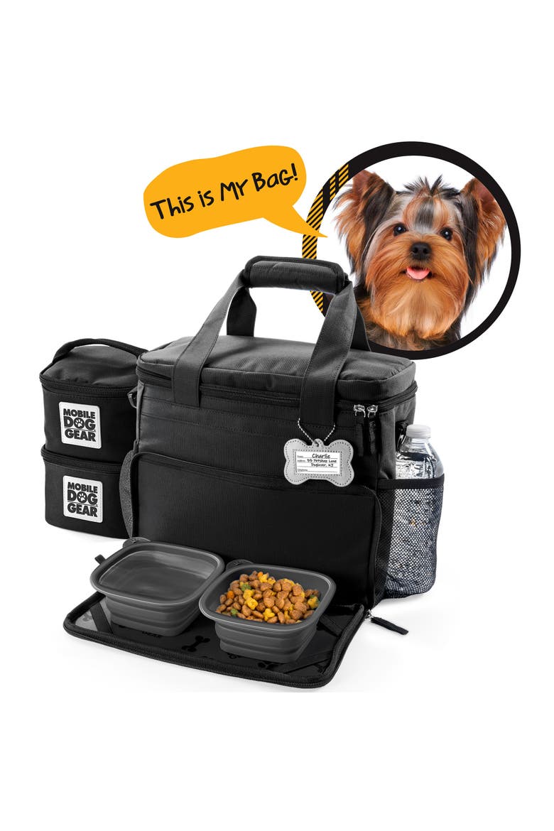 Week Away Dog Travel Bag, Alternate, color, Black