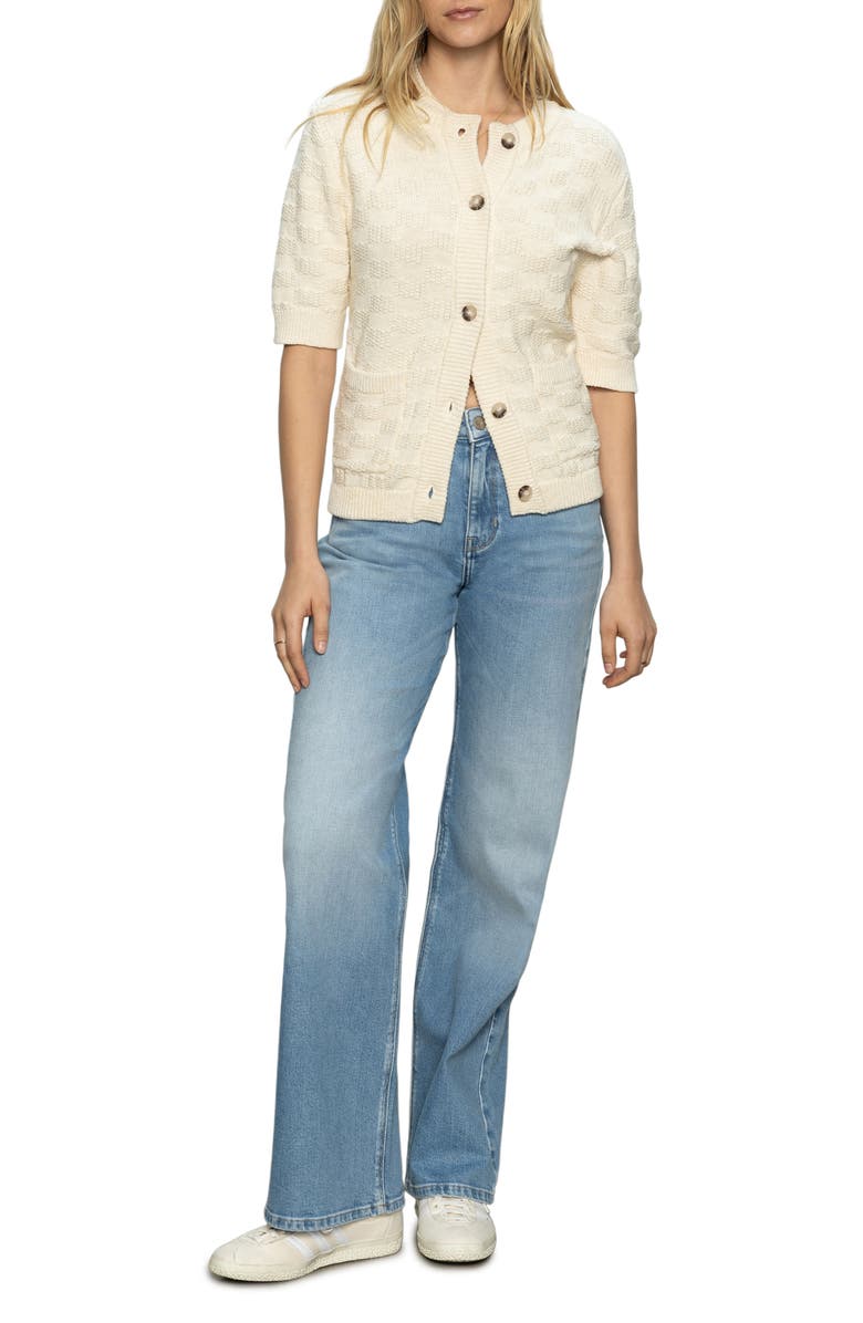 Sanctuary Short Sleeve Cardigan, Alternate, color, 