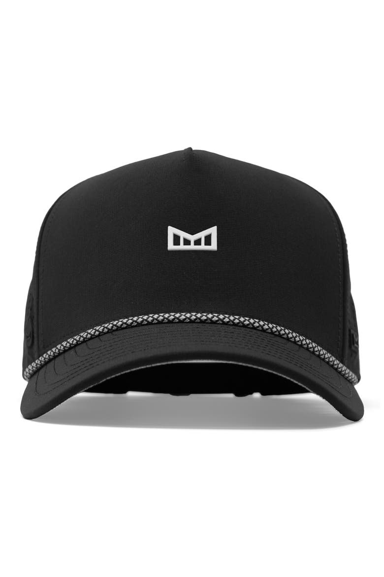 Odysea Rope Bulls Icon Hydro Performance Snapback Hat, Alternate, color, BLACK