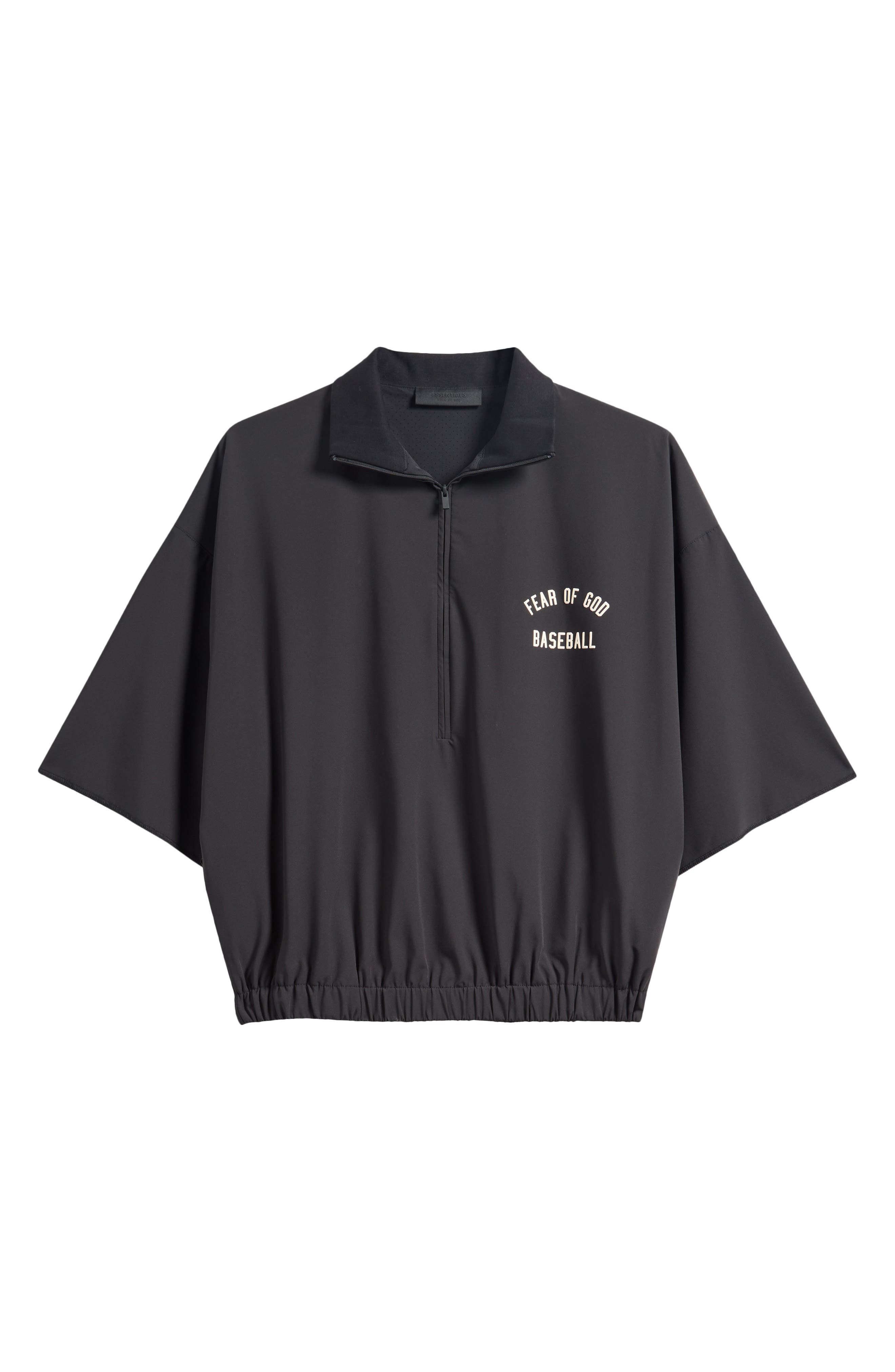 Fear of God Essentials MLB Oversize 3/4 Sleeve Half Zip Jacket