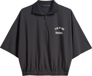 Fear of God Essentials MLB Oversize 3/4 Sleeve Half Zip Jacket