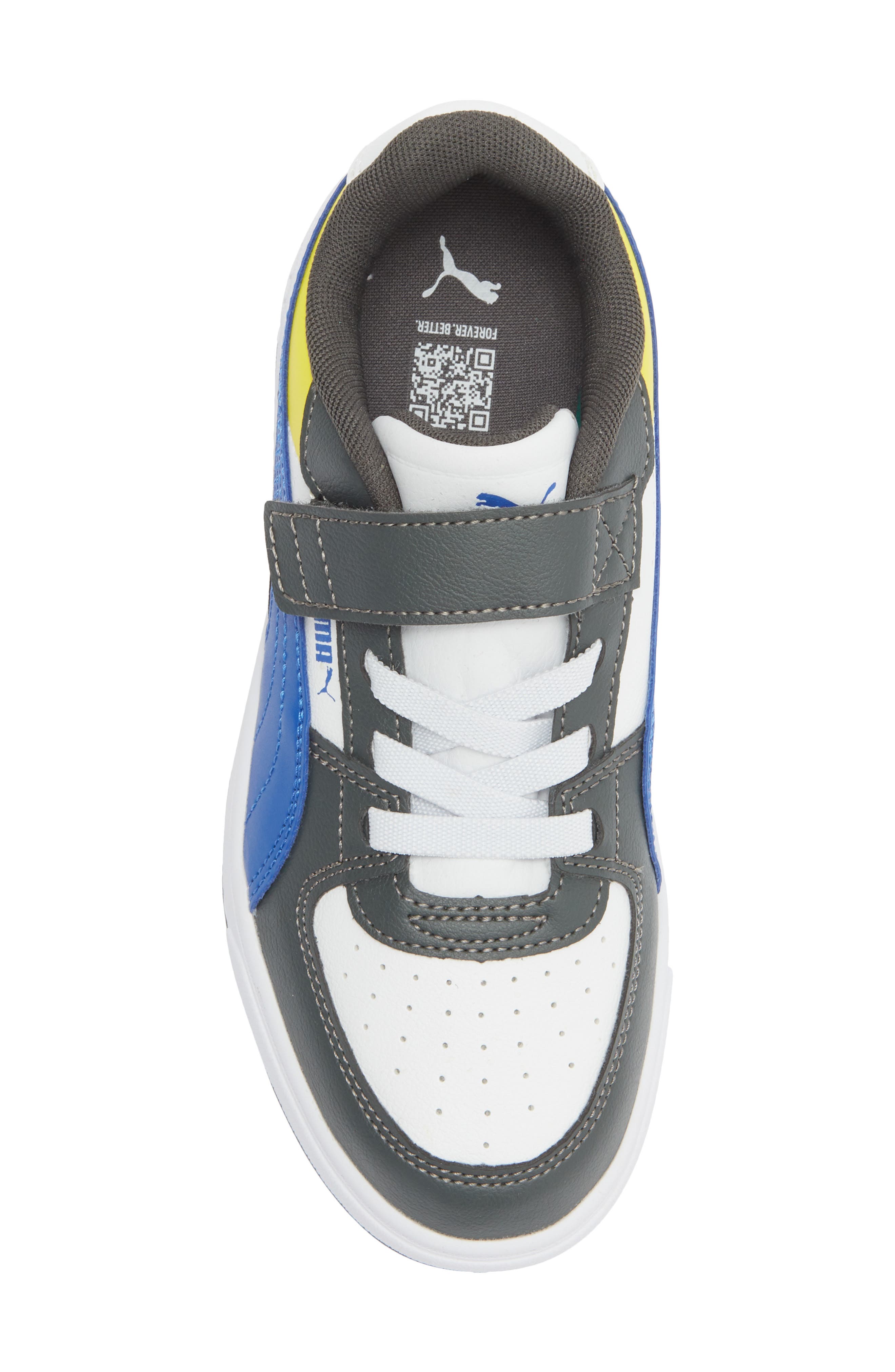 PUMA Kids' Caven III Block AC Sneaker, Alternate, color, Shadow Gray/ Royal/ White