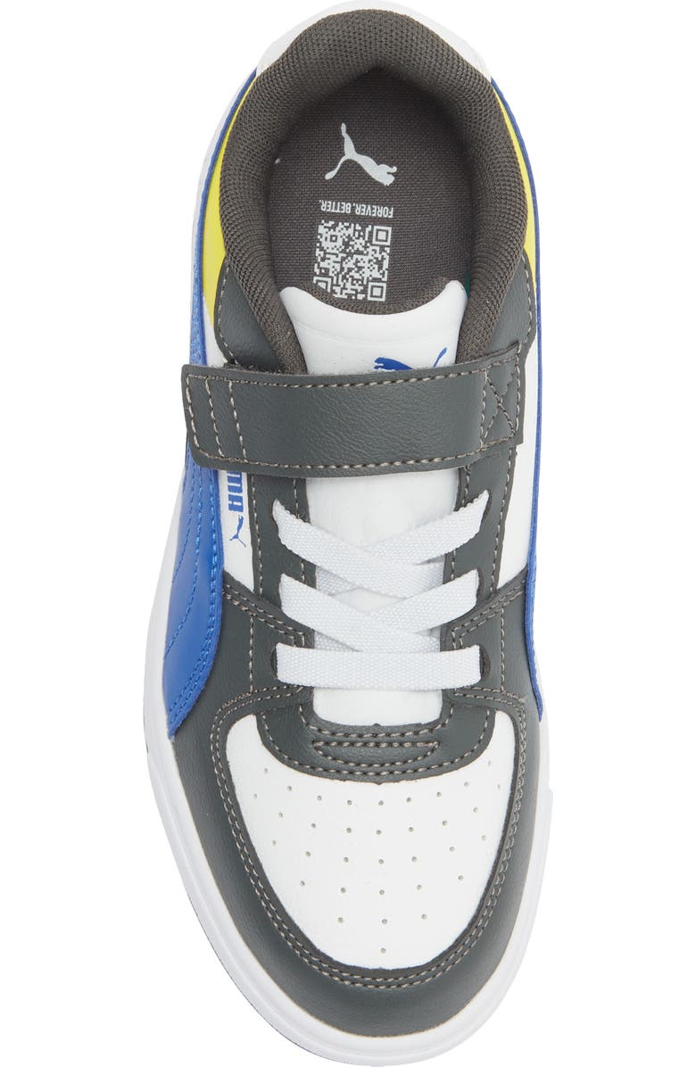 PUMA Kids' Caven III Block AC Sneaker, Alternate, color, Shadow Gray/ Royal/ White