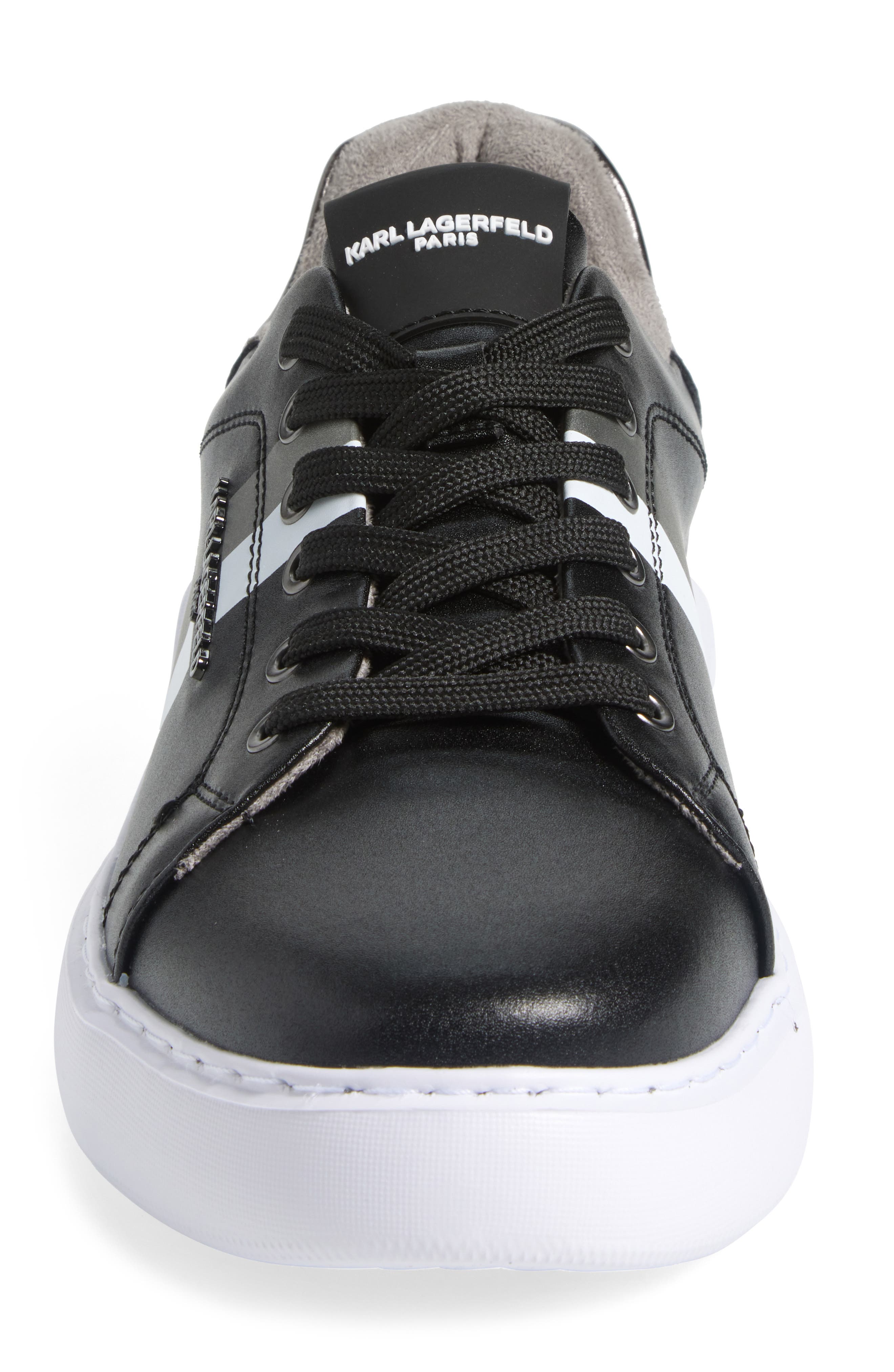 KARL LAGERFELD PARIS Side Stripe Logo Sneaker, Alternate, color, 