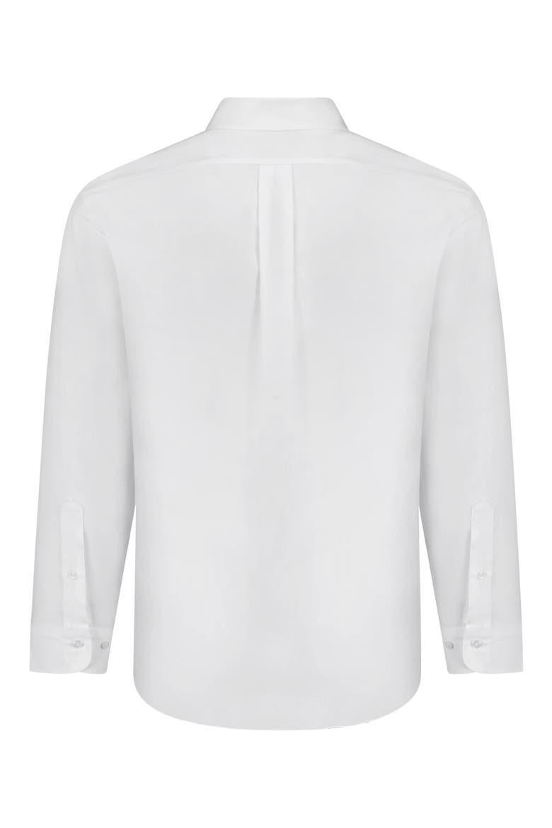 Non-Iron Regent Fit Dress Shirt, Alternate, color, SOLID WHTE