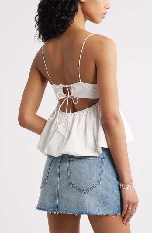 Bp. Bubble Hem Babydoll Camisole In White