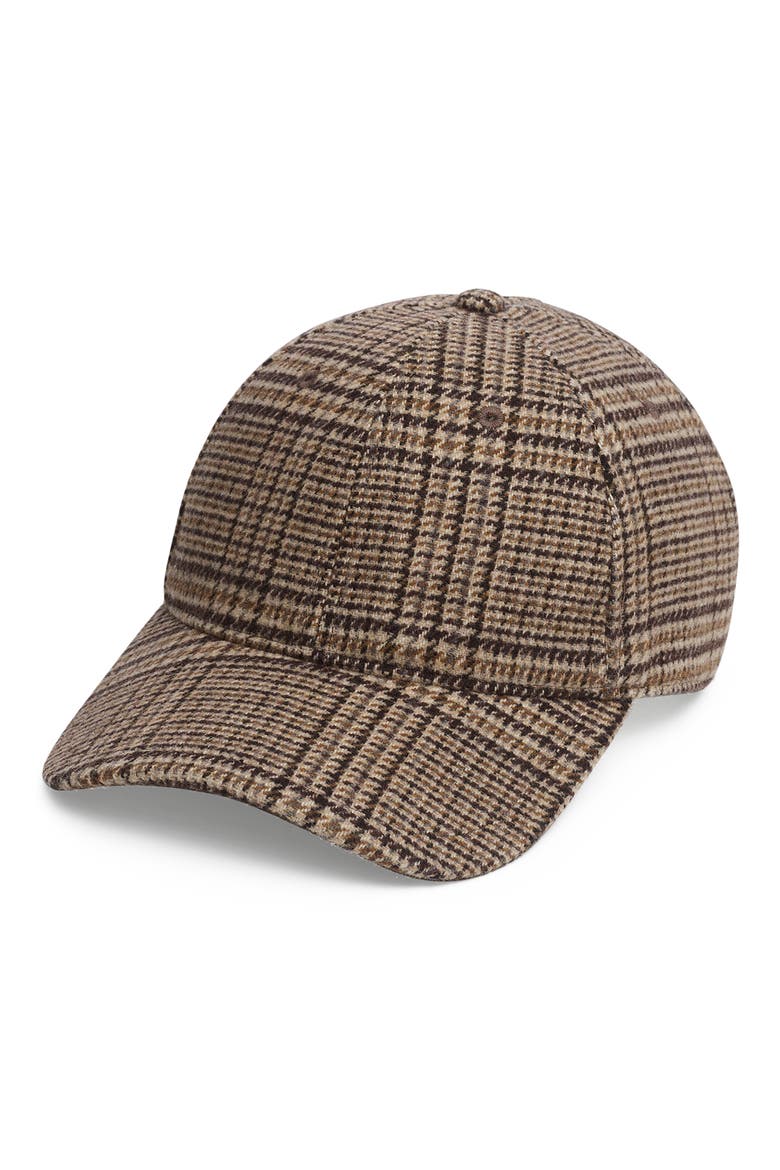 Harlow Plaid Baseball Cap, Main, color, CAMEL HERITAGE PLAID