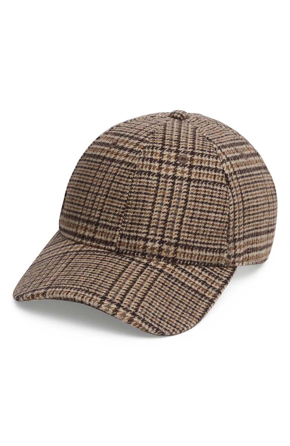 Harlow Plaid Baseball Cap, color, CAMEL HERITAGE PLAID