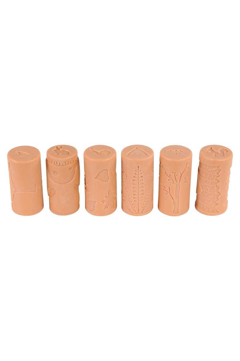 Forest Friends Dough Rollers - Set of 6, Main, color, Brown
