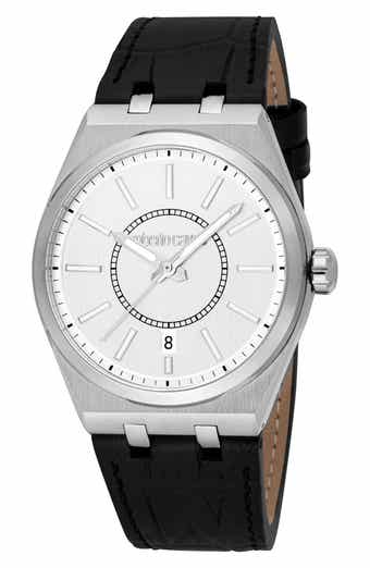 Spirito Leather Strap Watch, 40mm