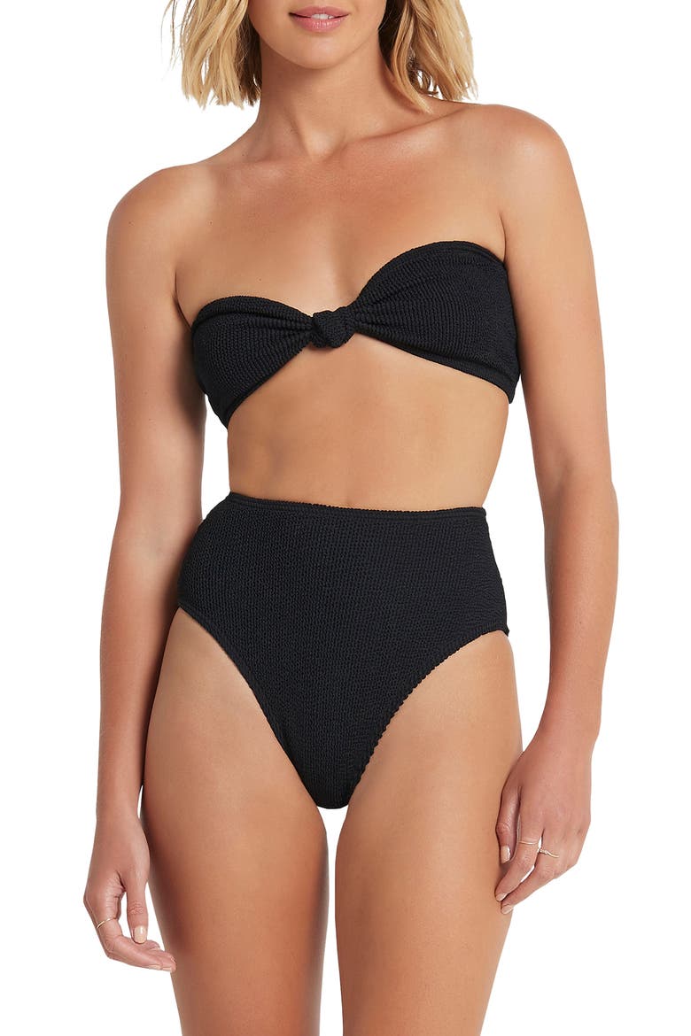 BOUND by Bond-Eye The Palmer Ribbed Bikini Bottoms, Alternate, color, BLACK