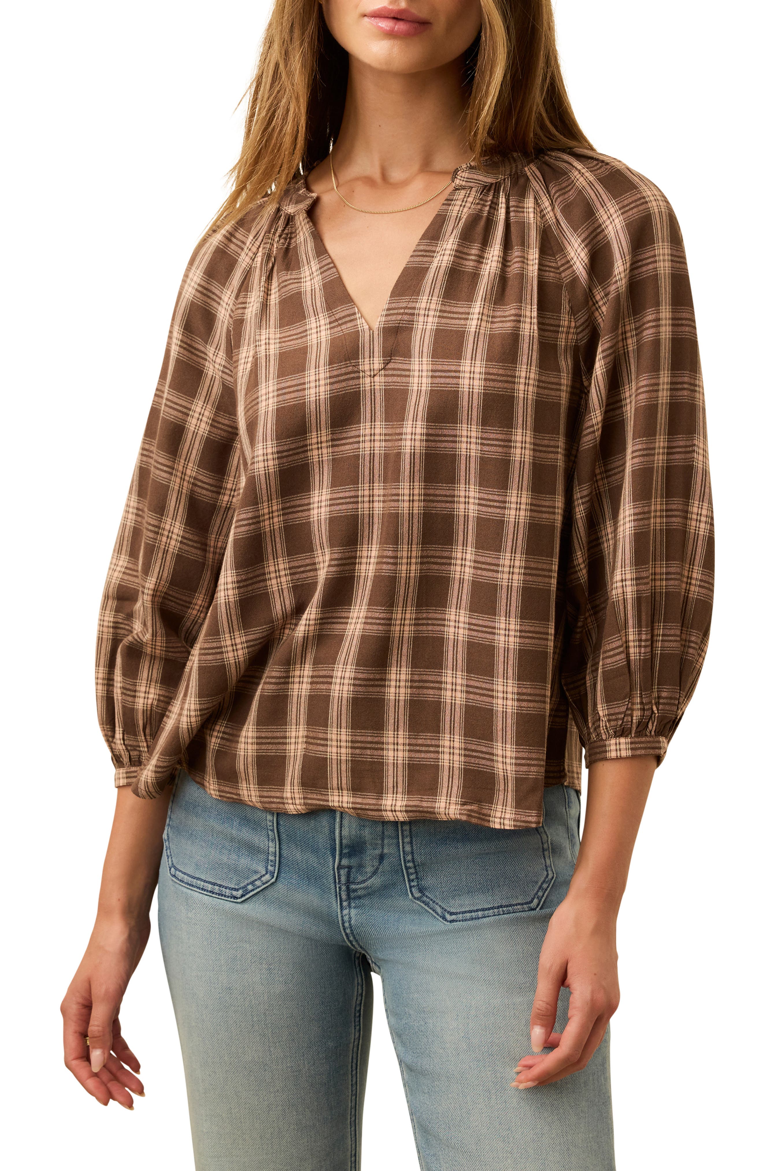 Portia Plaid Top - image 3